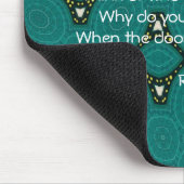 瑠美感動的引用文と部族デザイン マウスパッド (コーナー)