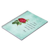 瑠美感動的引用文オングリーンパーチフェイクメント ノートブック (左側)