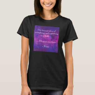 瑠美感動的引用文オンパープル抽象芸術 Tシャツ