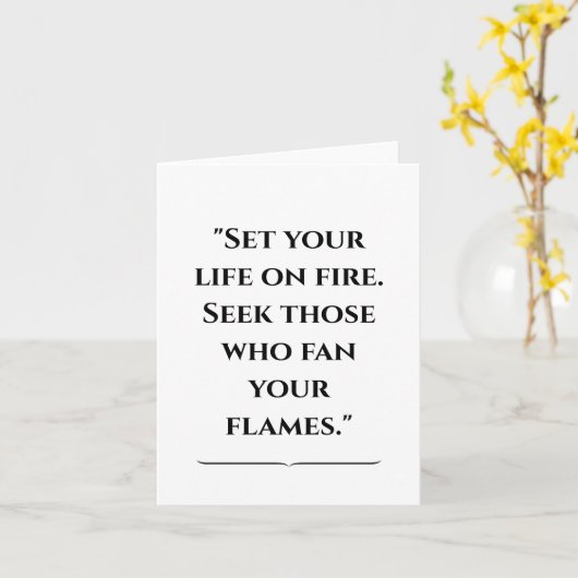 瑠美感動的引用文 カード (黄色い花)