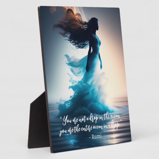 瑠美海引用文ドリームスケープ卓上プラーク フォトプラーク (側面)