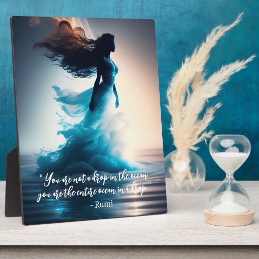 瑠美海引用文ドリームスケープ卓上プラーク フォトプラーク (側面)