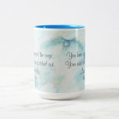 瑠美芸術的雪フクロウ二音コーヒーマグ ツートーンマグカップ (中央)