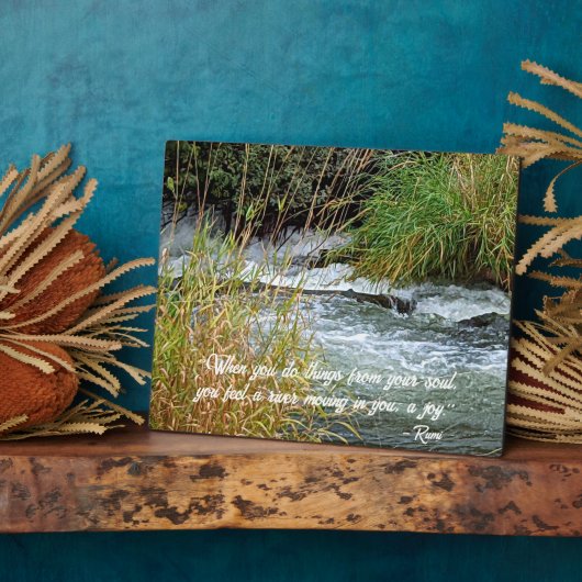 瑠美詩ランニング節の川 フォトプラーク (側面)