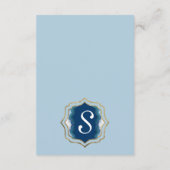 瑪瑙のエレガントでかわいらしく青いティール（緑がかった色）のGeode情報 エンクロージャーカード (裏面)