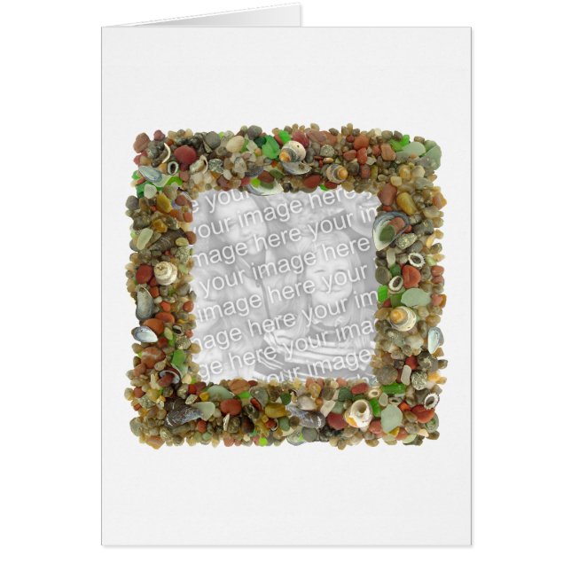 瑪瑙の正方形の写真カード (正面)