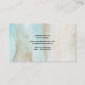 瑪瑙の水晶インテリア・デザイナーの名刺 名刺 (裏面)