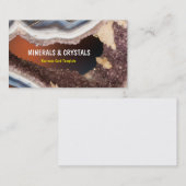 瑪瑙のGeodeのアメジストの水晶 名刺 (正面/裏面)