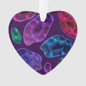 瑪瑙のGeodeの宇宙水晶の紫色のグリッター オーナメント (裏面)