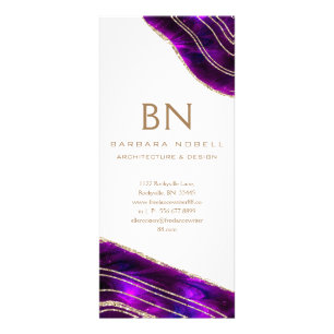 瑪瑙のGeodeの宇宙水晶の紫色の金ゴールドのグリッター ラックカード