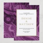瑪瑙コレクション ダリア パープル 招待状 (正面/裏面)