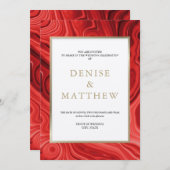 瑪瑙コレクション ポインシアナ レッド 招待状 (正面/裏面)