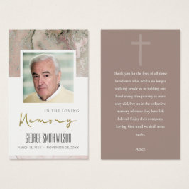 瑪瑙ピーチ悔やみや弔慰記念祈りの言葉フォトカード