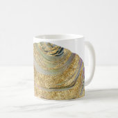 *~*瑪瑙ロックウォーター色金ゴールドグリッターGeode コーヒーマグカップ (正面右)