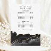 瑪瑙 ブラック ゴールド マーブル サービス 価格 メニュー