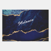 瑪瑙 青金 極光包裝紙 - 您的姓名 ラッピングペーパーシート (正面2)