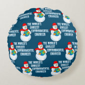 環クール理技術者の枕 ラウンドクッション (正面)