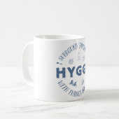 環境あなた自身w. Hygge (濃紺の文字) コーヒーマグカップ (正面左)
