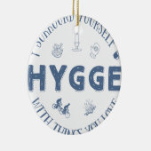環境あなた自身w. Hygge (濃紺の文字) セラミックオーナメント (右)