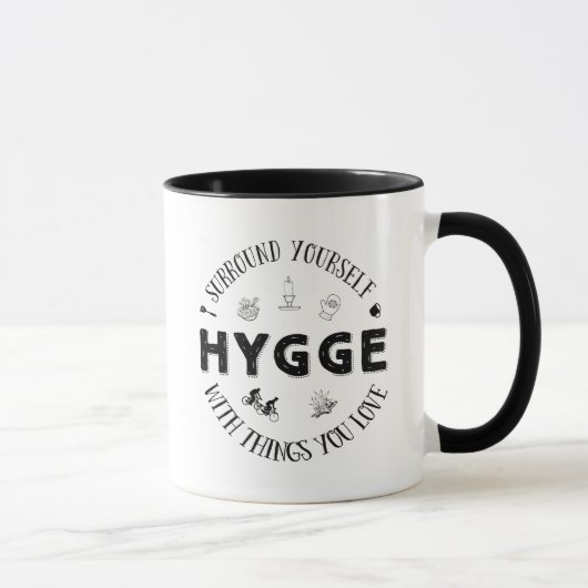 環境あなた自身w. Hygge (B&W) マグカップ (右)