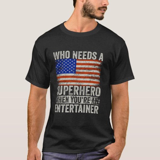 環境おもしろい科学者スーパーヒーローヴィンテージ Tシャツ (正面)