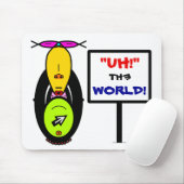 環境とモンキーマスコットv1 マウスパッド (マウス)
