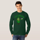 環境にやさしいことをしようおもしろいレプレシャンビールSt patricks day Tシャツ (正面フル)