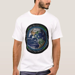 環境にやさしいことをしようにTシャツを時間を計って下さい Tシャツ