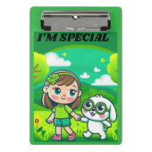 環境にやさしいことをしようのお祝い麻痺認識度 ミニクリップボード (正面)