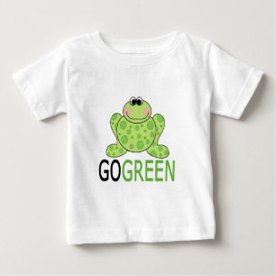 環境にやさしいことをしようのカエル ベビーTシャツ