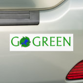 環境にやさしいことをしようのステッカー バンパーステッカー (車上)