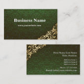 環境にやさしいことをしようのダマスク織の名刺 名刺 (正面/裏面)