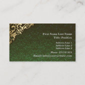 環境にやさしいことをしようのダマスク織の名刺 名刺 (裏面)