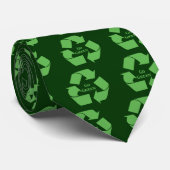環境にやさしいことをしようのリサイクルの記号のギフト ネクタイ (ロール)
