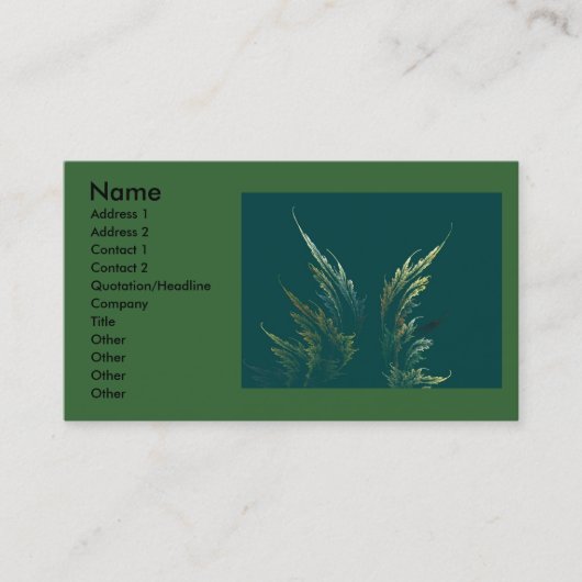 環境にやさしいことをしようの名刺 名刺 (正面)