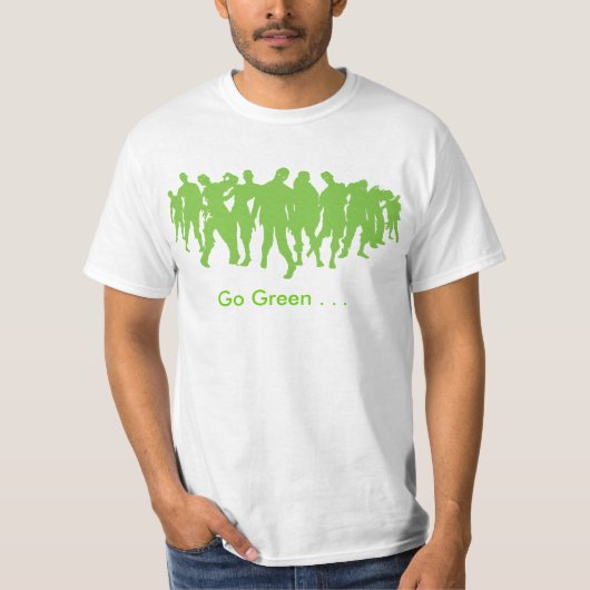 環境にやさしいことをしようの…ゾンビ! Tシャツ (正面)