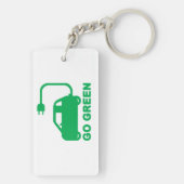 環境にやさしいことをしようの~ドライブ電気自動車 キーホルダー (裏面)