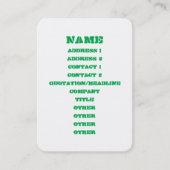 環境にやさしいことをしようの~ドライブ電気自動車 名刺 (正面)