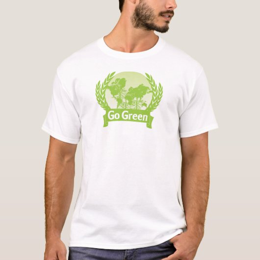 環境にやさしいことをしようのTシャツ Tシャツ (正面)