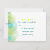 環境にやさしいことをしようアースバーバルミツワー招待状返信 招待状 (正面)