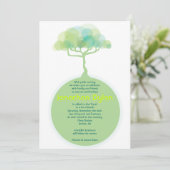 環境にやさしいことをしようアースバーバルミツワー招待状 招待状 (スタンド正面)