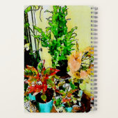 環境にやさしいことをしようウォーターカラーアートガーデンカスタムノートブック ノートブック (裏面)