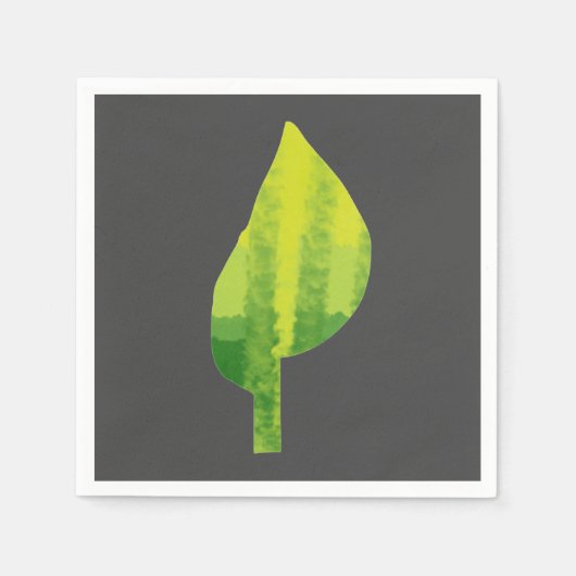 環境にやさしいことをしようエコ自然葉デザイン スタンダードカクテルナプキン (正面)