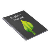 環境にやさしいことをしようエコ自然葉デザイン ノートブック (右側)