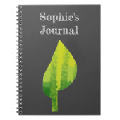 環境にやさしいことをしようエコ自然葉デザイン ノートブック (正面)