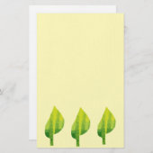 環境にやさしいことをしようエコ自然葉デザイン 便箋 (正面/裏面)