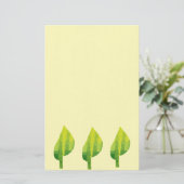 環境にやさしいことをしようエコ自然葉デザイン 便箋 (スタンド正面)