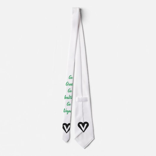 環境にやさしいことをしようゴーヘルシーゴービーガン ネクタイ (裏面)