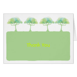 環境にやさしいことをしようバーバルミツワーサンキューカード