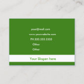 環境にやさしいことをしようリサイクル会社の名刺 名刺 (裏面)